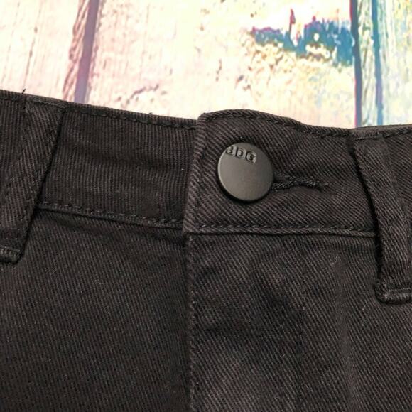 BDG Jeans Shorts Womens 29 Black High Rise Cheeky Distressed ASO Selena Gomez - Picture 11 of 12